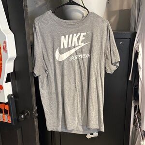Nike Grey Graphic Logo Short Sleeve Tee